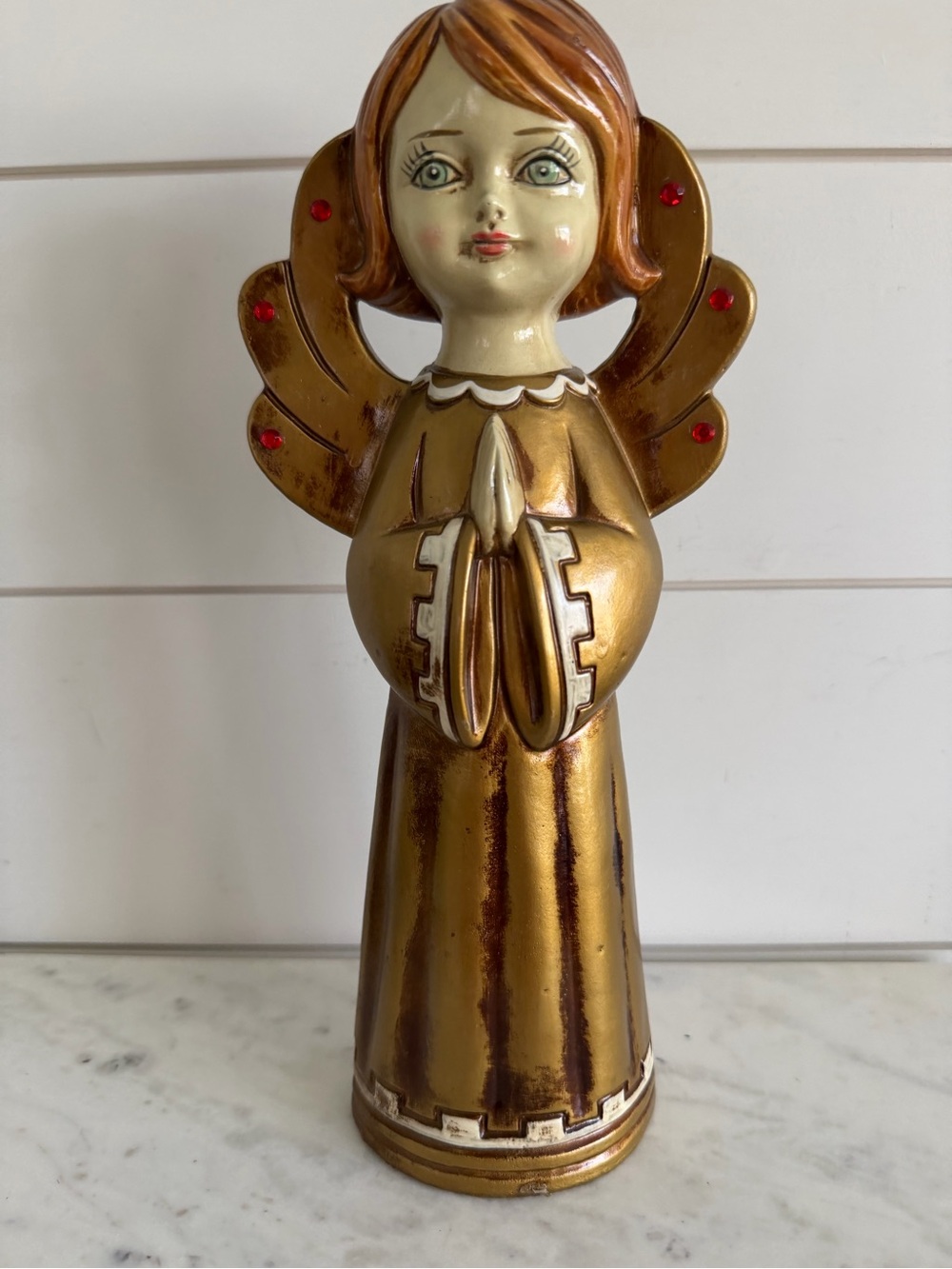 Vintage Dickson Japan Praying Angel Figure 10.5 inch